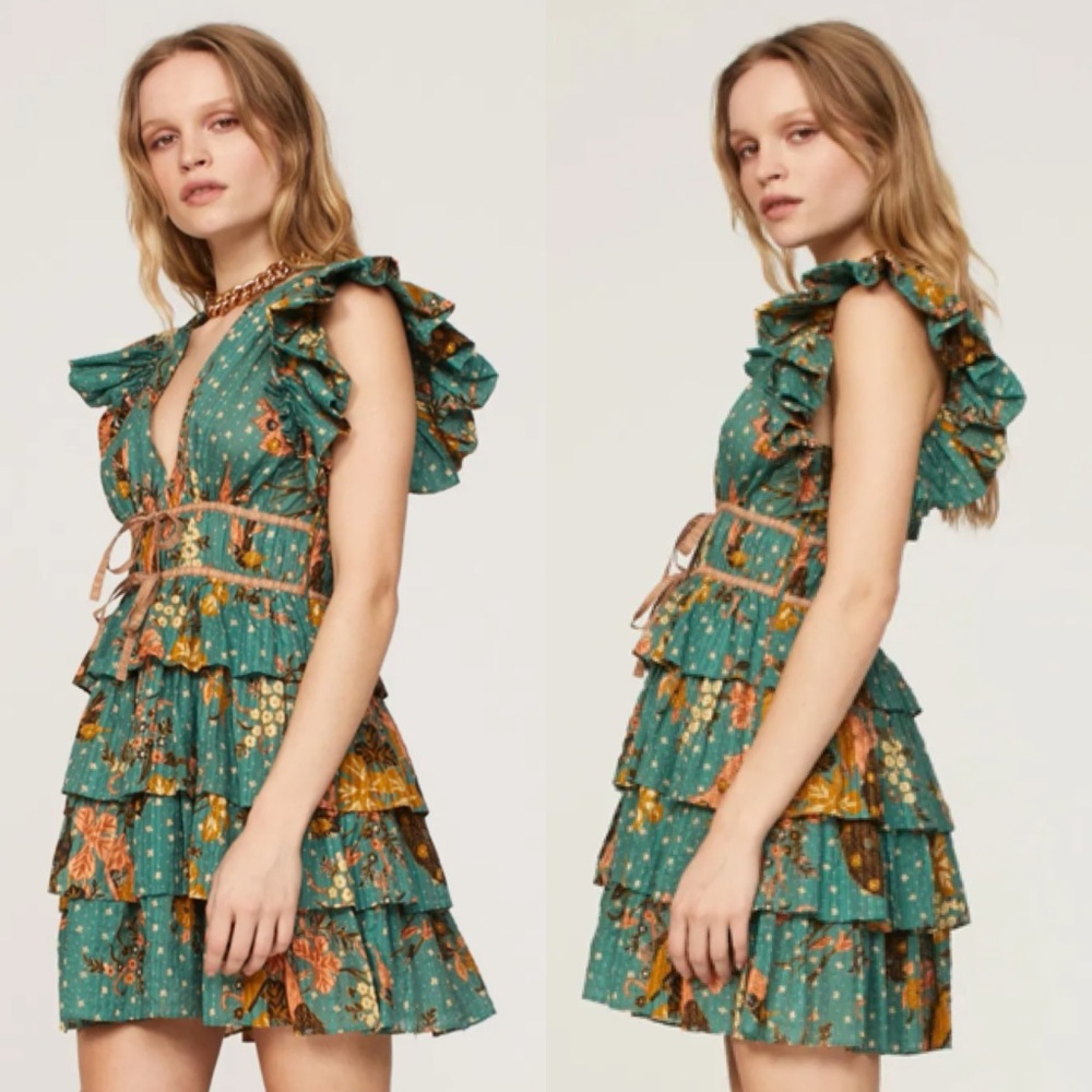 Ulla Johnson Marni Dress in Hummingbird Size 0 - Picture 5 of 14